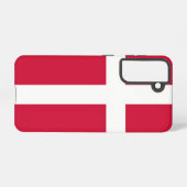 サムスンギャラクシーS21デンマーク国旗 SAMSUNG GALAXYケース (裏面横)