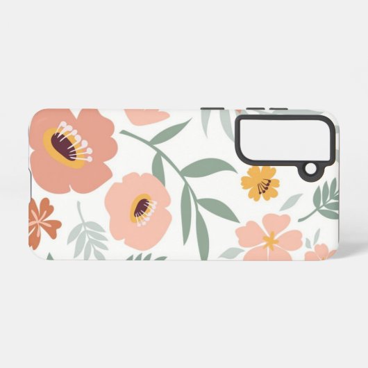 サムスンギャラクシーS21フラワーケース SAMSUNG GALAXYケース (裏面横)