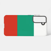 サムスンギャラクシーS21ブルガリア国旗 SAMSUNG GALAXYケース (裏面横)