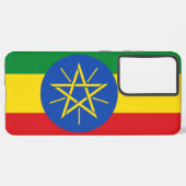サムスンギャラクシーS21プラスエチオピア国旗 SAMSUNG GALAXYケース (裏面横)