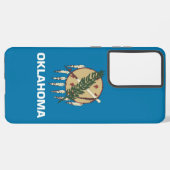 サムスンギャラクシーS21プラスオクラホマ州旗 SAMSUNG GALAXYケース (裏面横)