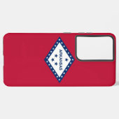 サムスンギャラクシーS21プラスカンザス州旗 SAMSUNG GALAXYケース (裏面横)