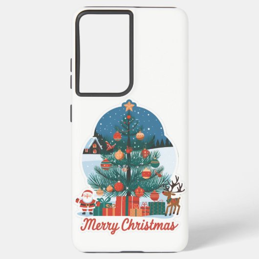 サムスンギャラクシーS21プラスクリスマスケース SAMSUNG GALAXYケース (裏面)