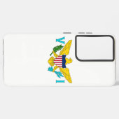サムスンギャラクシーS21プラスケースヴァージン島国旗 SAMSUNG GALAXYケース (裏面横)