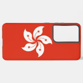 サムスンギャラクシーS21プラスケース香港国旗 SAMSUNG GALAXYケース (裏面横)