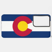 サムスンギャラクシーS21プラスコロラド州旗 SAMSUNG GALAXYケース (裏面横)