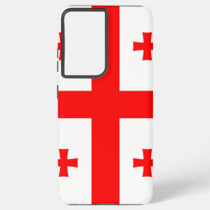 サムスンギャラクシーS21プラスジョージア州旗 SAMSUNG GALAXY S21+ケース