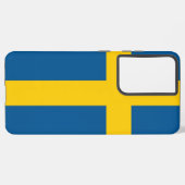 サムスンギャラクシーS21プラススウェーデン国旗 SAMSUNG GALAXYケース (裏面横)
