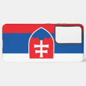 サムスンギャラクシーS21プラススロバキアのケースフラグ SAMSUNG GALAXYケース (裏面横)
