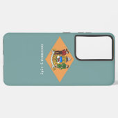 サムスンギャラクシーS21プラスデラウェア州旗 SAMSUNG GALAXYケース (裏面横)
