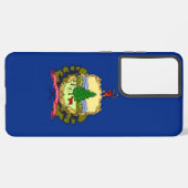 サムスンギャラクシーS21プラスバーモント州旗 SAMSUNG GALAXYケース (裏面横)