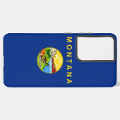 サムスンギャラクシーS21プラスモンタナ州旗 SAMSUNG GALAXYケース (裏面横)