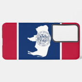 サムスンギャラクシーS21プラスワイオミング州旗 SAMSUNG GALAXYケース (裏面横)