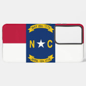 サムスンギャラクシーS21プラス北カロリンのケースフラグ SAMSUNG GALAXYケース (裏面横)