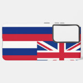 サムスンギャラクシーS21プラスCase Flag of Hawaii Samsung Galaxyケース (裏面横)