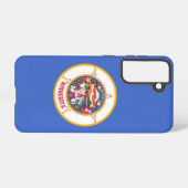 サムスンギャラクシーS21ミネソタ州旗 SAMSUNG GALAXYケース (裏面横)