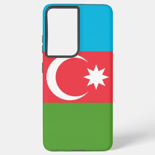 サムスンギャラクシーS21 Plusアゼルバイジャンのケース国旗 Samsung Galaxyケース (裏面)