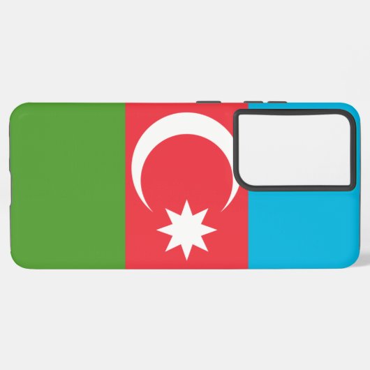 サムスンギャラクシーS21 Plusアゼルバイジャンのケース国旗 Samsung Galaxyケース (裏面横)