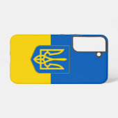 サムスンギャラクシーS22ウクライナ国旗 SAMSUNG GALAXYケース (裏面横)