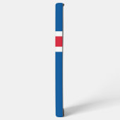 サムスンギャラクシーS22ウルトラケースとアイスランド国旗 SAMSUNG GALAXYケース (左側面)