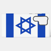 サムスンギャラクシーS22ウルトラケースとイスラエル国旗 SAMSUNG GALAXYケース (裏面横)