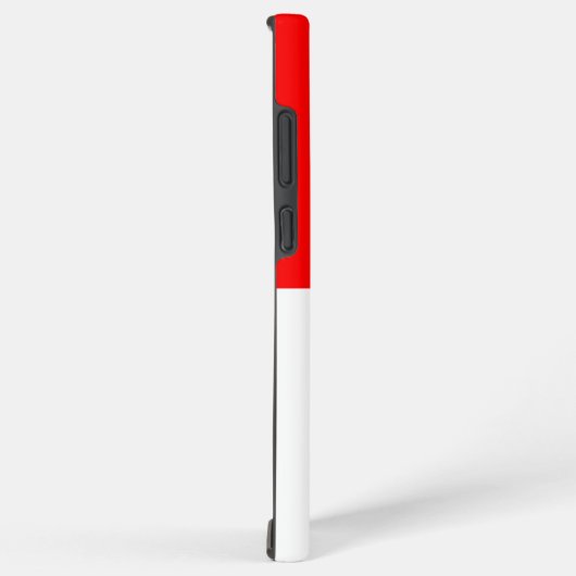 サムスンギャラクシーS22ウルトラケースとインドネシア国旗 SAMSUNG GALAXYケース (右側面)