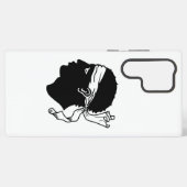 サムスンギャラクシーS22ウルトラケースとコルシカ国旗 SAMSUNG GALAXYケース (裏面横)