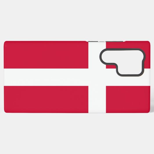 サムスンギャラクシーS22ウルトラケースとデンマーク国旗 SAMSUNG GALAXYケース (裏面横)