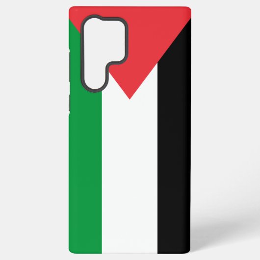 サムスンギャラクシーS22ウルトラケースとパレスチナ国旗 SAMSUNG GALAXYケース (裏面)