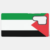 サムスンギャラクシーS22ウルトラケースとパレスチナ国旗 SAMSUNG GALAXYケース (裏面横)