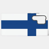 サムスンギャラクシーS22ウルトラケースとフィンランド国旗 SAMSUNG GALAXYケース (裏面横)