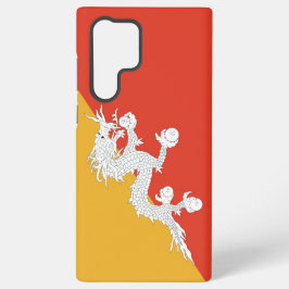 サムスンギャラクシーS22ウルトラケースとブータン国旗 SAMSUNG GALAXY S22 ULTRAケース