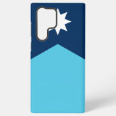 サムスンギャラクシーS22ウルトラケースとミネソタ州旗 SAMSUNG GALAXYケース (裏面)