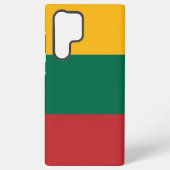 サムスンギャラクシーS22ウルトラケースとリトアニア国旗 SAMSUNG GALAXYケース (裏面)
