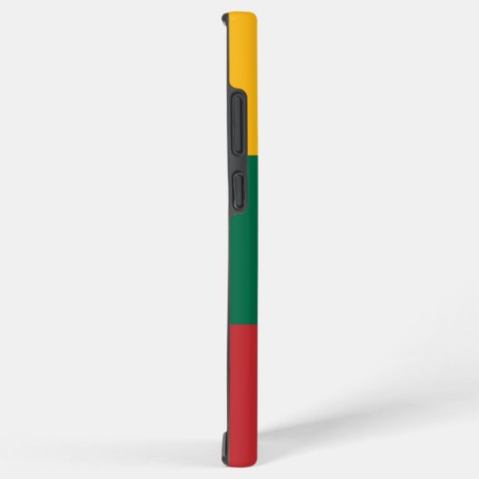 サムスンギャラクシーS22ウルトラケースとリトアニア国旗 SAMSUNG GALAXYケース (右側面)