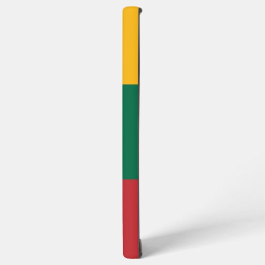 サムスンギャラクシーS22ウルトラケースとリトアニア国旗 SAMSUNG GALAXYケース (左側面)