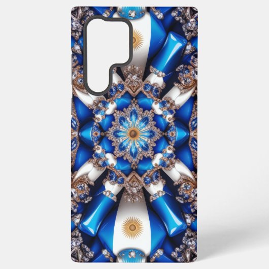 サムスンギャラクシーS22ウルトラケースアルゼンチン色 SAMSUNG GALAXYケース (裏面)