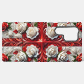 サムスンギャラクシーS22ウルトラケースイングリッシュバラ SAMSUNG GALAXYケース (裏面横)