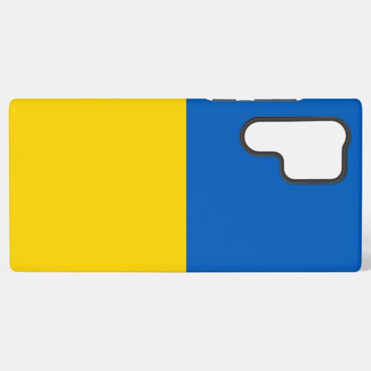 サムスンギャラクシーS22ウルトラケースウクライナ国旗 SAMSUNG GALAXYケース (裏面横)