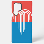 サムスンギャラクシーS22ウルトラケースカンザスシティー国旗 SAMSUNG GALAXYケース (裏面)