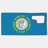 サムスンギャラクシーS22ウルトラケースサウスダコタ州旗 SAMSUNG GALAXYケース (裏面横)