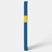 サムスンギャラクシーS22ウルトラケーススウェーデン国旗 SAMSUNG GALAXYケース (左側面)