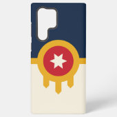サムスンギャラクシーS22ウルトラケースタルサシティ国旗 SAMSUNG GALAXYケース (裏面)