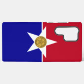 サムスンギャラクシーS22ウルトラケースダラス国旗 SAMSUNG GALAXYケース (裏面横)