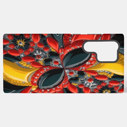 サムスンギャラクシーS22ウルトラケースドイツの色 SAMSUNG GALAXYケース (裏面横)