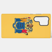 サムスンギャラクシーS22ウルトラケースニュージャージー州旗 SAMSUNG GALAXYケース (裏面横)