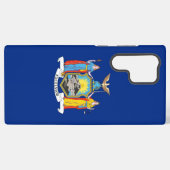 サムスンギャラクシーS22ウルトラケースニューヨーク国旗 SAMSUNG GALAXYケース (裏面横)