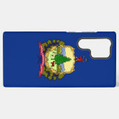 サムスンギャラクシーS22ウルトラケースバーモント国旗 SAMSUNG GALAXYケース (裏面横)