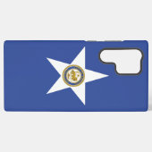 サムスンギャラクシーS22ウルトラケースヒューストン国旗 SAMSUNG GALAXYケース (裏面横)