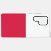 サムスンギャラクシーS22ウルトラケースポーランド国旗 SAMSUNG GALAXYケース (裏面横)